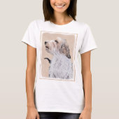 Petit Basset Griffon Vendéen Painting - Dog Art T-shirt (Voorkant)