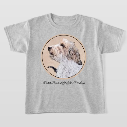 Petit Basset Griffon Vendéen Painting - Dog Art T-shirt (Laagn)