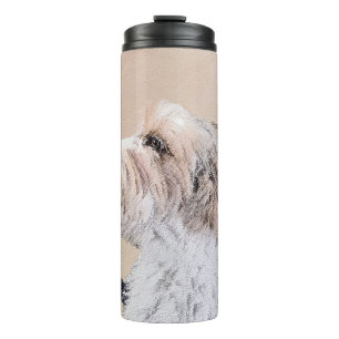 Petit Basset Griffon Vendéen Painting - Dog Art Thermosbeker