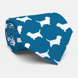 Petit Basset Griffon Vendeen PBGV Silhouettes Stropdas