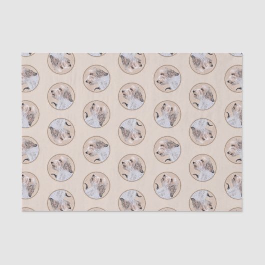 Petit Basset Griffon Vendéen Schilderij PBGV Dog A Tissuepapier (Voorkant)