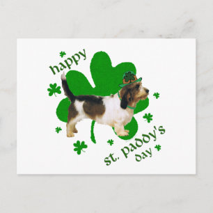 Petit Basset Griffon Vendeen St Paddy Briefkaart