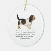 Petit Basset Griffon Vendeen Vrouw Keramisch Ornament (Links)