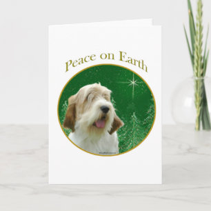 Petit Basset Griffon Vrede Feestdagen Kaart
