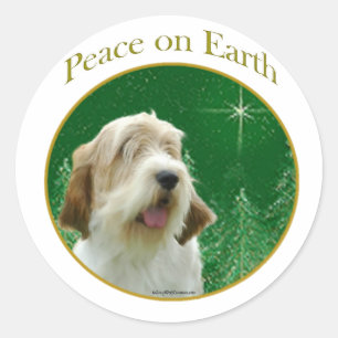 Petit Basset Griffon Vrede Ronde Sticker