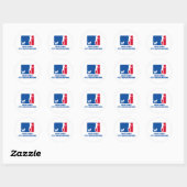 Petit Bleu de Gascogne Ronde Sticker (Vel)