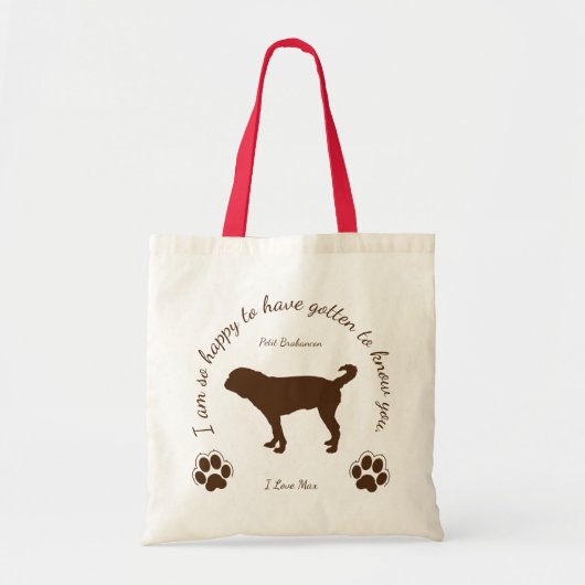 Petit Brabancon Originele tas voor u en uw hond (Voorkant)