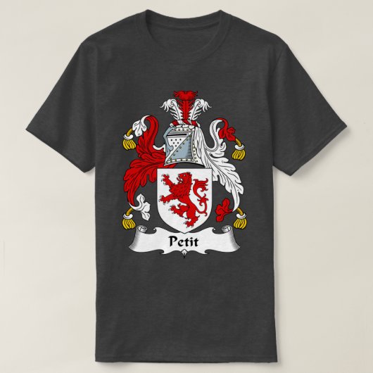 Petit Coat of Arms Family Crest T-shirt (Design voorkant)