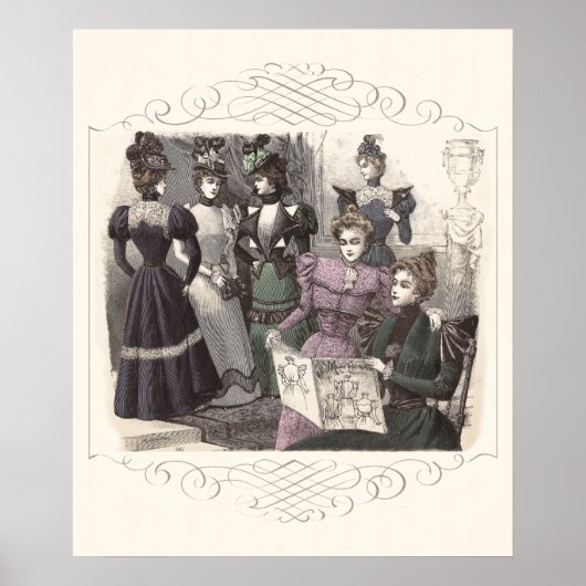 Petit Echo de La Mode  Franse Mode Poster (Voorkant)