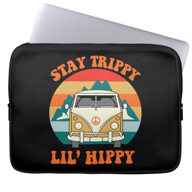 Petit hippie laptop sleeve (Voorkant)