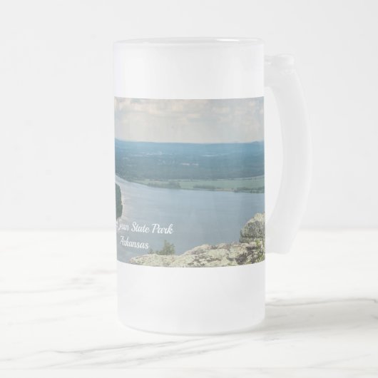 Petit Jean Cedar Creek Frosted Glass Beer Mok (Voorkant rechts)