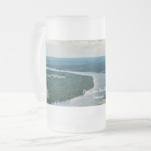 Petit Jean Cedar Creek Frosted Glass Beer Mok (Voorkant links)
