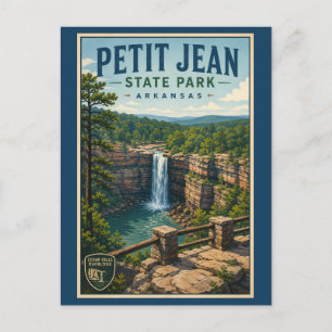 Petit Jean State Park Arkansas Illustratie Reizen Briefkaart