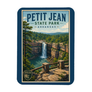 Petit Jean State Park Arkansas Illustratie Reizen Magneet
