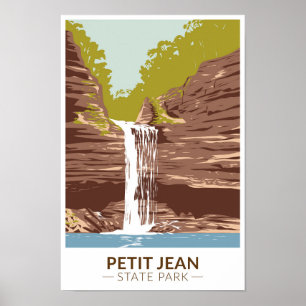 Petit Jean State Park Arkansas Vintage Poster