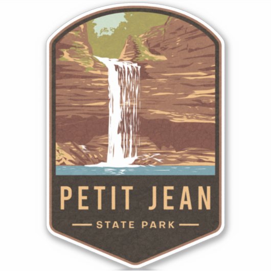 Petit Jean State Park Sticker (Voorkant)
