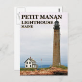 Petit Manan Lighthouse, Briefkaart Maine (Voorkant / Achterkant)
