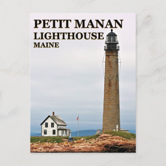 Petit Manan Lighthouse, Briefkaart Maine (Voorkant)