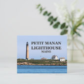 Petit Manan Lighthouse, Briefkaart Maine (Staand voorkant)