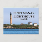 Petit Manan Lighthouse, Briefkaart Maine (Voorkant)