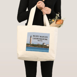 Petit Manan Lighthouse, Maine Canvas tas