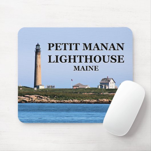 Petit Manan Lighthouse, Maine Mousepad Muismat (Met muis)