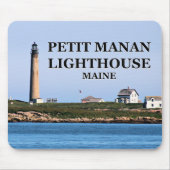 Petit Manan Lighthouse, Maine Mousepad Muismat (Voorkant)