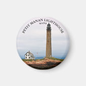 Petit Manan Lighthouse, Maine Round Magnet (Voorkant)