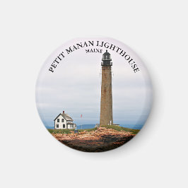 Petit Manan Lighthouse, Maine Round Magnet