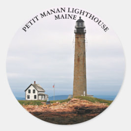 Petit Manan Lighthouse, Maine Round Stickers