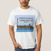 Petit Manan Lighthouse, Maine T-Shirt (Voorkant)