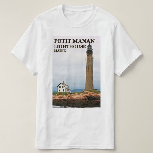 Petit Manan Lighthouse, Maine T-Shirt (Design voorkant)