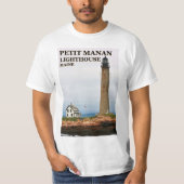 Petit Manan Lighthouse, Maine T-Shirt (Voorkant)