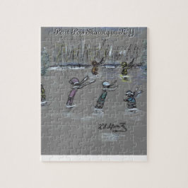Petit Pois Skating in NY Legpuzzel