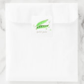 Petit Pois Vierkante Sticker (Tas)