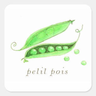 Petit Pois Vierkante Sticker