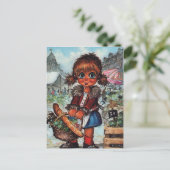 Petit Poulbot au marché Briefkaart (Staand voorkant)