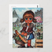 Petit Poulbot au marché Briefkaart (Voorkant / Achterkant)