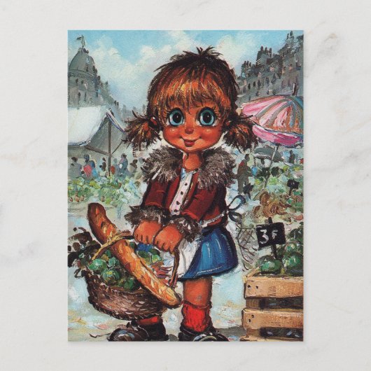 Petit Poulbot au marché Briefkaart (Voorkant)