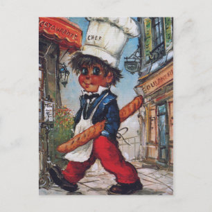 Petit Poulbot chef de cuisine Briefkaart