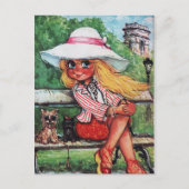 Petit Poulbot chiens Briefkaart (Voorkant)