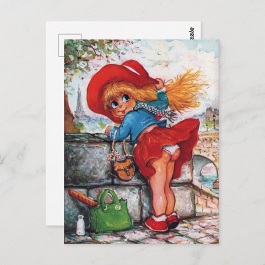 Petit Poulbot en jupe Briefkaart (Voorkant / Achterkant)