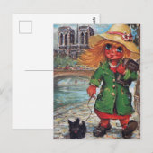 Petit Poulbot et petit chien Briefkaart (Voorkant / Achterkant)