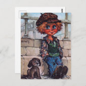 Petit Poulbot et son chien Briefkaart (Voorkant / Achterkant)
