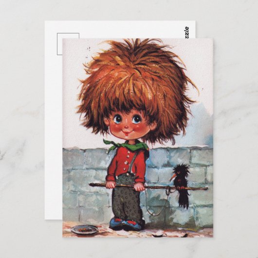 Petit Poulbot oiseau Briefkaart (Voorkant / Achterkant)