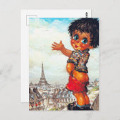 Petit Poulbot pipi Briefkaart (Voorkant / Achterkant)