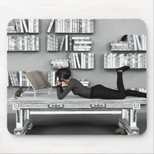 Petit rat de bibliothèque (boekenworm) muismat