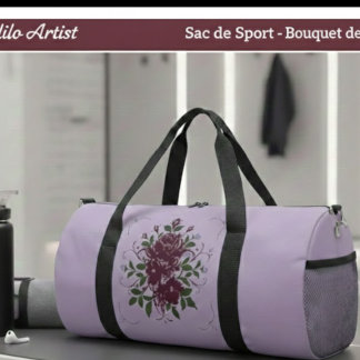 Petit Sac de Sport Bouquet de Violettes Plunjezak