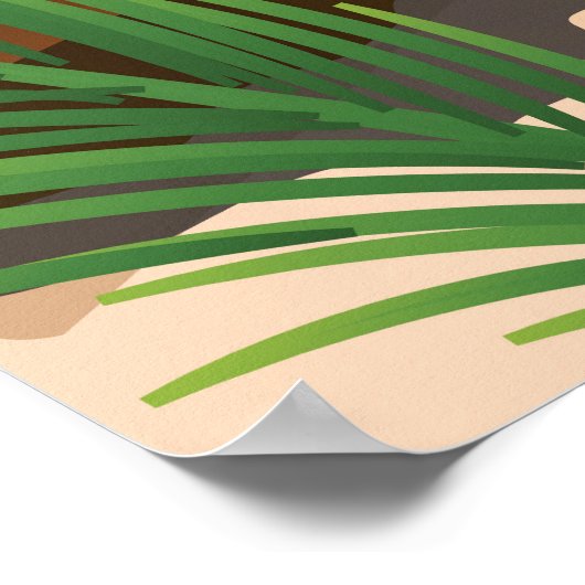 Petit Saint Vincent strand poster (Hoek)