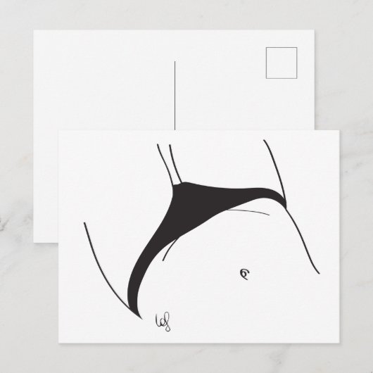 Petit slipnoir briefkaart (Voorkant / Achterkant)